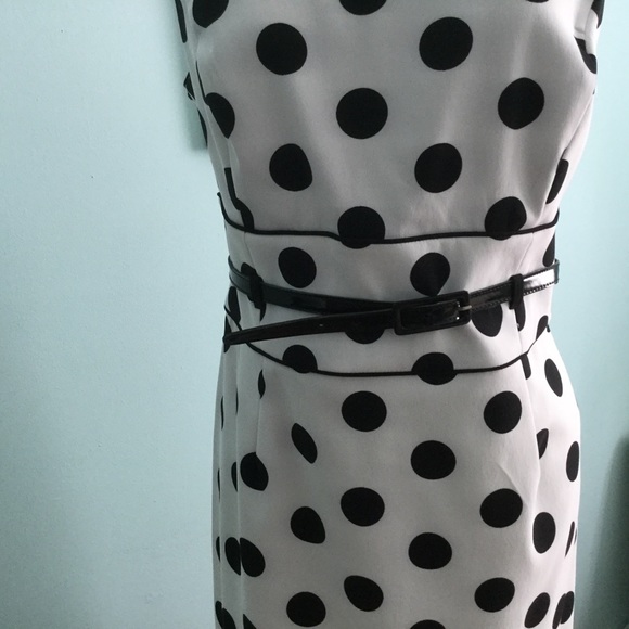 Studio 1 - Black & White Polka Dot Dress - SOLD - Picture 4 of 11